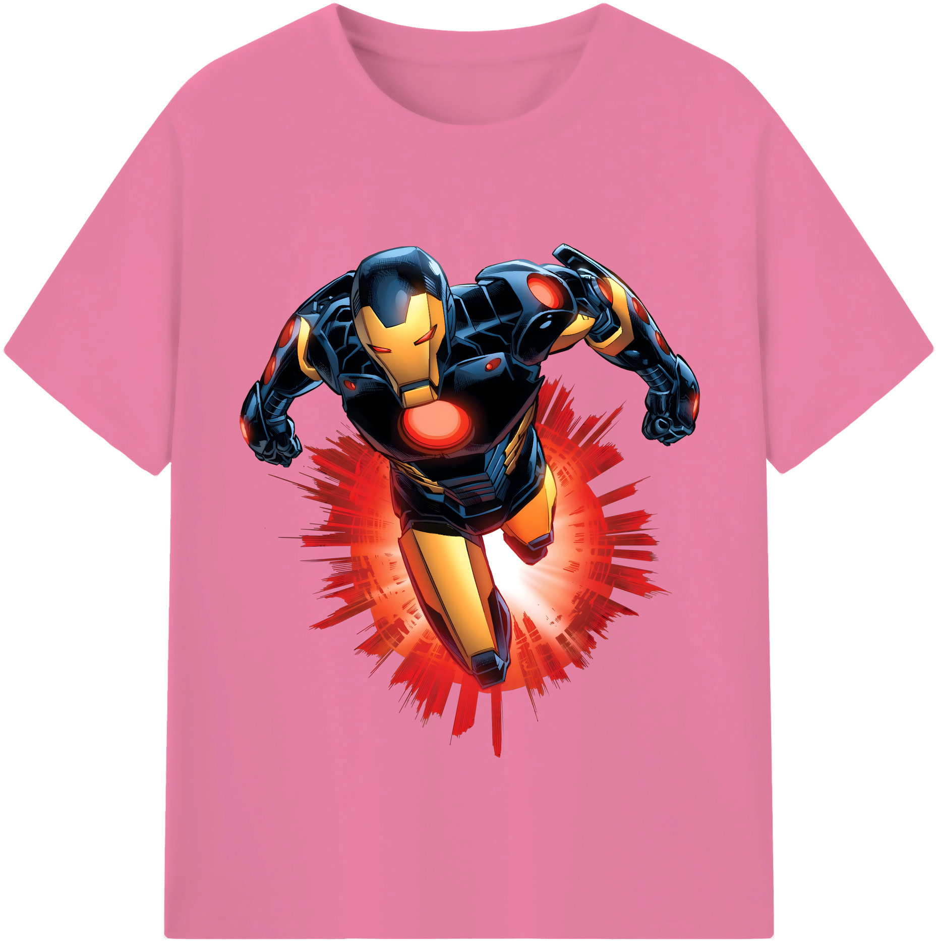 （画像用） アベンジャーズ The Avengers 綿100％半袖Tシャツ（フロントプリント）